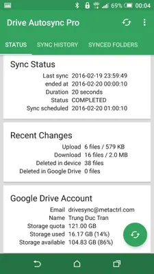 Drive Autosync android App screenshot 6